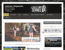 Tablet Screenshot of crossfitdefined.com